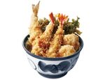 てんや「ダブル帆立とずわい蟹の天丼」