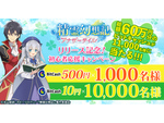 G123「精霊幻想記アナザーテイル」にて、リリース記念のビットキャッシュ総額60万円分が当たる初心者応援キャンペーンを開催