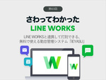 LINE WORKSと連携して打刻できる、無料で使える勤怠管理システム「IEYASU」
