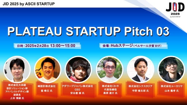 PLATEAU STARTUP Pitch 03【2/28開催】
